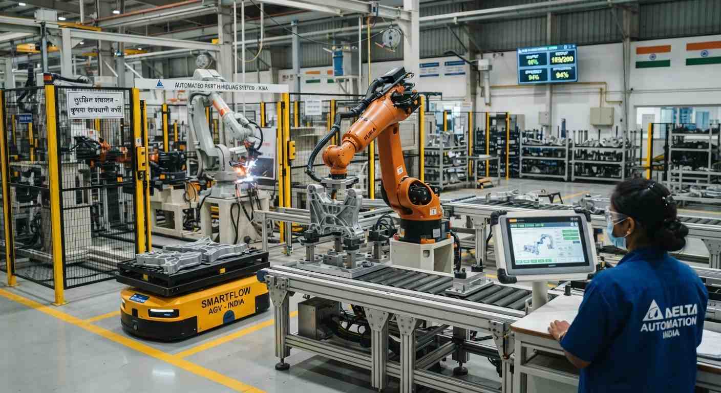 Part Handling Automation in India | Autobot Systems Pune India