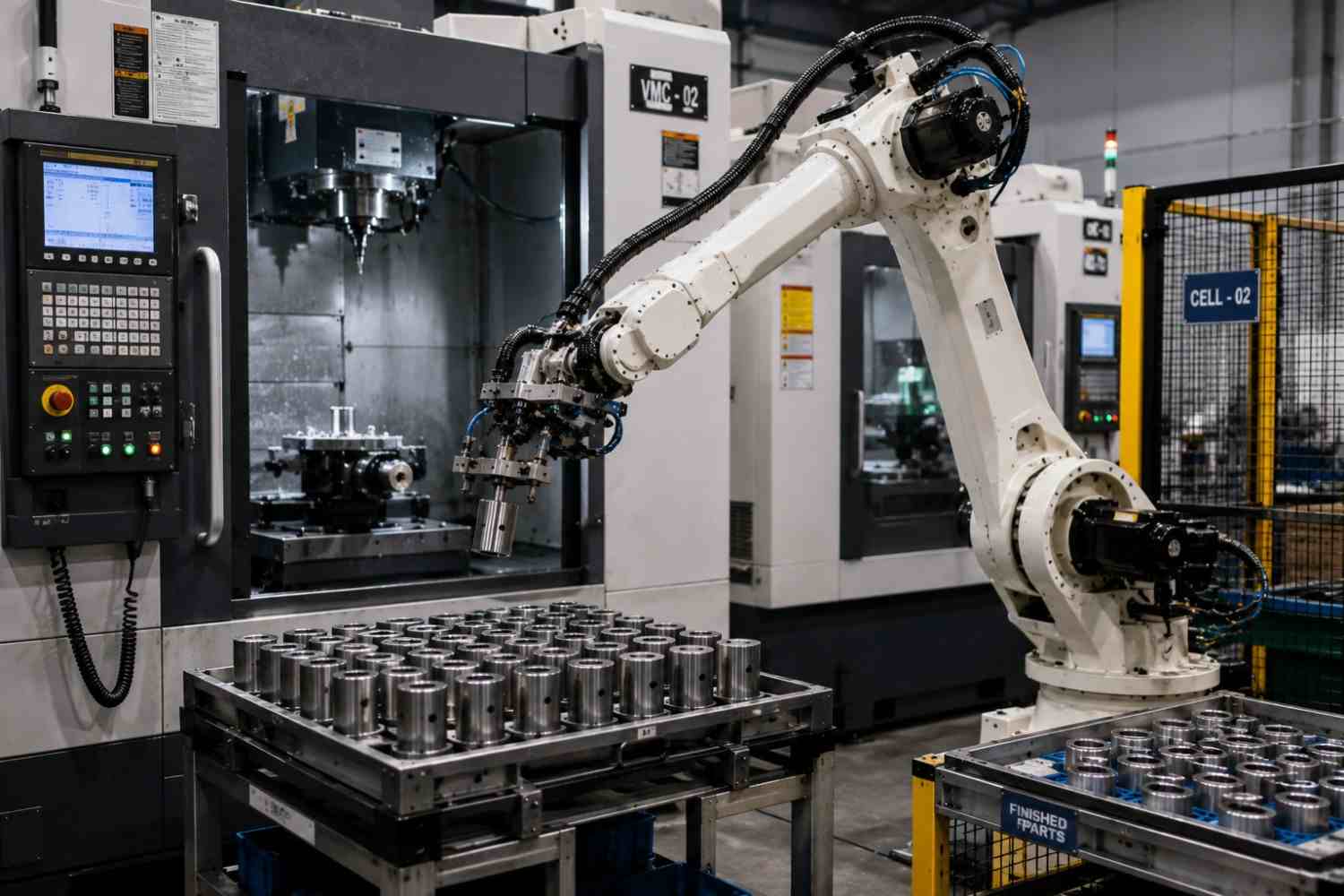 CNC VMC Machine Tending